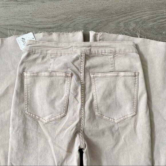 NWT Free People Just Float On Flare Jeans High Rise in Peach Neutral Tan 28 - Picture 10 of 16